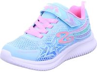 Skechers Girls Jumpsters Wishful Star Sneaker, Aqua Purple, 3 UK