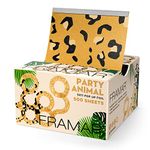 Framar Party Animal Embossed Pop Up Hair Foil, Hair Foils for Highlighting, Foils for Highlights, Hairdressing Foil for Hair Highlights, Highlighting Foil, Hair Foils for Colouring 500 Pk