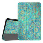 FINTIE SlimShell Case for Samsung Galaxy Tab A 10.1 2016 (SM-T580 / T585), Super Thin Lightweight Stand Cover with Auto Sleep/Wake Feature, Shades of Blue