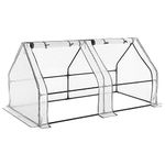 CHRISTOW Large Grow Tunnel Cloche Garden Polytunnel Greenhouse With Reinforced Cover (choose 1.8m, 2.7m or 3.6m long)