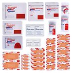 【2024 Upgrade】 First Aid Kit Refill - Extra Replacement Supplies for First Aid Kits, Loose Packed Restock Supply Pack -75 Piece