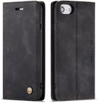 QLTYPRI Leather Wallet Case for iPh