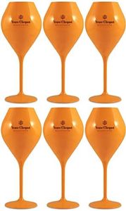 Veuve Clicquot Yellow Label Polycarbonate Champagne Coupes x 6