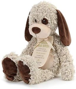 DEMDACO Big Brother Puppy Soft Brown 13 inch Plush Material Stuffed Animal Figure Toy