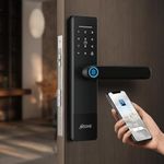 Ozone Premium Smart Wi-Fi Door Lock for Wooden & Metal Door | 6-Way Access Fingerprint, Password, RFID Card, App, OTP, Key | Fits 30–50mm Doors | 2-yr Warranty, Free Professional Installation by Ozone