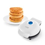 Dash 350W Mini Waffle Maker, White