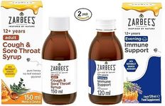 Zarbee's Evening Immune Support 120 ml + Adult Cough and Sore Throat Syrup 150 ml
