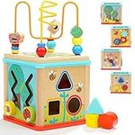 TOP BRIGHT Wooden Activity Cube 5-i