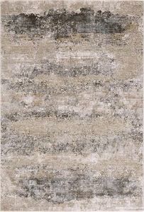 BoutiqueRugs Ivory Abstract 12x16 Large Area Rug Contemporary White Olive Taupe Medium Gray Pale Blue Bowdoinham Great Room Open Concept Master Bedroom Large Dining Room Stain Resistant Non-Shedding
