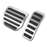 X AUTOHAUX 2pcs Brake Pedal Pad Gas Accelerator Pedal Cover Kit for Land Rover