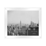 Isaac Jacobs 8x10 Wall-Mountable Clear Acrylic Picture Frame, Magnetic Photo Frame, Made for Gallery Display, Wall Space, Wall DÃƒ©cor, Art, Home or Office