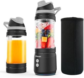 Portable Blender for Smoothies and Shakes with Insulated Sleeve, Anti-Jamming, 24oz USB-C Rechargeable, BPA-Free, Electric Protein Shaker Bottle with Travel Lid for Kitchen, Gym & Office.