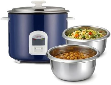 Prestige Electric Rice Cooker - Cute 2.8-2 (2.8 L Open Type, with Stainless Steel Cooking Pan - 2 Unit)