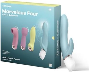 Satisfyer Marvelous Four Vibrator Set | Rabbit Vibrator | Anal Vibrator | Pressure Wave Vibrator | Full-Body Massage | Waterproof (IPX7) | Rechargeable Battery | Skin-Friendly Silicone