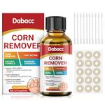 Corn Remover for feet, Fast Acting Corn Removal, for Corn, Calluse, Warts and Thorns, 30ML Liquid with 15PCS Cushions 10PCS Swabs