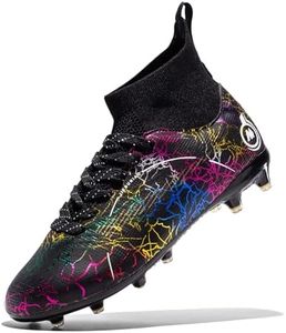 Enudet Boy Soccer Cleats Big Kids Soccer Shoes Professional Soccer Cleats Shoes,Unisex Soccer Sneakers for Little Kids Athletic 11 Little Kid