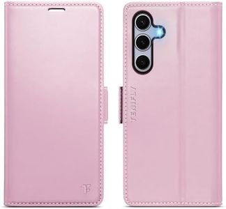 Tenifly for Samsung Galaxy S25 Plus Case Wallet with RFID Blocking Card Holder, PU Leather Kickstand Protective Flip Phone Cover Fit for Galaxy S25 Plus 6.7", Rose Gold