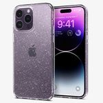 Spigen Liquid Crystal Glitter Back Cover Case Compatible with iPhone 14 Pro Max (TPU | Crystal Quartz)