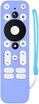 Protective Cover Waterproof Anti-Fall Scentless Remote Control Solid Color Silicone Case Compatible with Walmart Onn. Compatible with Android TV 4K UHD Light Blue