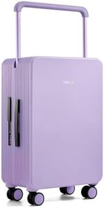 TUPLUS 24” Zipperless Suitcase Wide Handle Luggage with Spinner Wheels Hardside Travel Case with TSA Lock,Balance Collection,Purple