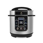 Drew & Cole Pressure King Pro Electric Pressure Cooker 3L - 700W - Chrome - 8-in-1 Multi Cooker with Digital Display - Non Stick Pot - Rice Cooker, Slow Cooker & Soup Maker All in One