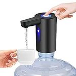 Water Dispenser Pump, Electric Drinking Water Pump,USB Water Pump, Portable Automatic Water Bottle Pump for Universal 2-5 Gallon Bottle, for Home, Kitchen, Office, School, Outdoor Camping (Black)