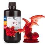 ELEGOO ABS-Like 3D Printer Resin 3.0, 405nm UV-Curing Photopolymer Resin for LCD/DLP 3D Printing, with Enhanced Strength and Toughness, High Precision, Low Viscosity, Clear Red 1000g