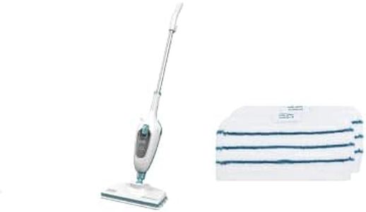 BUNDLE BLACK+DECKER 1300W 5-IN-1 Steam-mop and BLACK+DECKER steam-mop Replacement Pads (2 Pack)