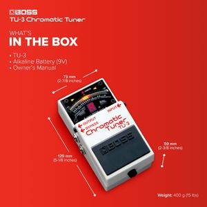 BOSS TU-3 Chromatic Guitar Tuner Pedal – Compact Stompbox