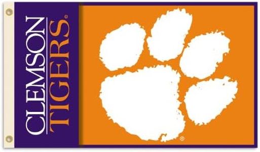 CLEMSON TIGERS 2-SIDED 3 Ft. x 5 Ft. flag w/grommets