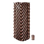 Klymit Static V Luxe Sleeping Pad, Lightweight Lofted Camping Air Mattress for Tents and Cars with Body Mapping Tech, 3 In Thick, Rootbeer