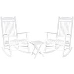 MUPATER Outdoor Rocking Chair Set 3