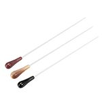 sourcing map Music Conductor Baton 39cm/15.35inch Length Brown Red Black Resin Handle Music Conducting Baton 3pcs