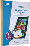 Deskit Laminating Pouches, A3 Matt, 150 Microns, 60 per pack. Create Clear and Durable Posters with a Modern Finish.