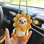 Crocheted Cute Swing Duck Car Rearv