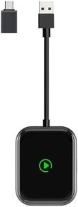 Wireless CarPlay & Android Auto Adapter – 2-in-1 Plug & Play Solution, Converts Wired Systems to Wireless, Compatible with iPhone & Android