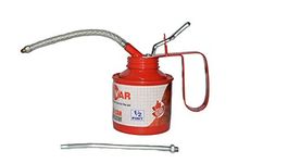 VAR Oil Can 1/2 Pint for Car and Bike, Lever Type Pump Body with 16 cm Nozzle (238ml, Fix And Flexible Spout)