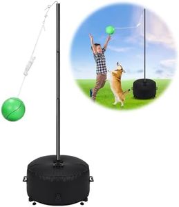 GADFISH Heavy Duty Tetherball Set with Ball & Rope, Adjustable Height Tether Ball Poles, Upgraded Stand Base, Family Fun Activity Portable Tetherball Set for Indoor & Outdoor Backyard, Lawn, Beach