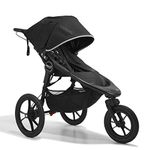 Baby Jogger Summit X3 All-Terrain Jogging Pushchair | Foldable 3-Wheel Exercise Stroller | Midnight Black