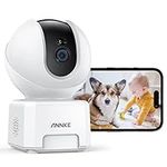 ANNKE Indoor Security Camera, Crater Pro 4MP HD WiFi Camera for Home Security, 2.4/5 GHz Wi-Fi, Auto Tracking, Smart Person/Pet Detection, 2-Way Audio, Ideal for Baby Monitor/Pet Camera/Elder Monitor