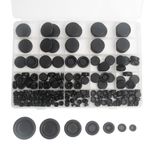 215 Pcs Rubber Grommets for Holes, Grommets, Grommet Kit, Rubber Grommet, Rubber Grommet Kit, Rubber Grommets, Rubber Grommets Kit, Black Rubber Hole Plugs.