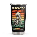 Dzeetee Funny Gifts For Men - Sarcastic Comment Loading - Tumbler 20oz - Funny Coffee Travel Mug - Gifts for Fathers Day - Birthday Christmas Gag Gifts For Men Dad Husband Him Grandpa Boyfriend