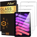 Ailun Screen Protector for iPad Mini 6[8.3 Inch] [2021 Release] Tempered Glass 2.5D Edge Ultra Clear Transparency, Anti-Scratches Case Friendly [3 Pack]