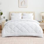 Aisbo Double Duvet 10.5 Tog - All Year Round Fluffy Quilt Double Bed with Corner Tabs, Ultra Soft Duvet Insert 300GSM, 200x200cm