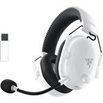 Razer BlackShark V2 Pro Wireless Gaming Headset: THX 7.1 Spatial Surround Sound - 50mm Drivers - Detachable Mic - for PC, PS4, PS5, Switch - White