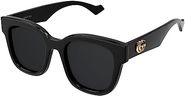 Gucci Women's Oversized Square Sunglasses, Shiny Black, One Size