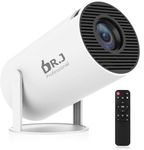 DR.J BeamView Pro Smart Projector by AUN, 270° Rotatable Projector for Home 4K & 1080p Support, 8400L, Android 11 YouTube Builtin Apps 5G WiFi Auto Keystone 720p Native, 3W Speaker 176" Screen