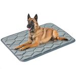 Geegoos XL Dog Crate Mattress,Washable Soft Kennel Pads,Pet Bed Blanket Dog Crate Mat Suitable for 48 inch Cage,Dog Bed Mats for Extra Large Dogs and Cats(119x74cm,Grey)