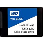 Western Digital 250GB WD Blue 3D NAND Internal PC SSD - SATA III 6 Gb/s, 2.5"/7mm, Up to 550 MB/s - WDS250G2B0A