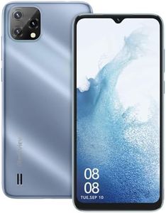 Blackview Unlocked Cell Phone A55, 4780mAh Battery, 4G LTE(Support AT&T/Cricket/T-Mobile), 6.528" Incell Display, 3+16GB, 8MP Dual Camera Unlocked Android Phones, 3 Card Slots, Face ID, GPS, Blue